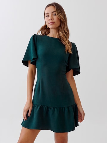 Robe de cocktail 'SINOLA' Tussah en vert : devant