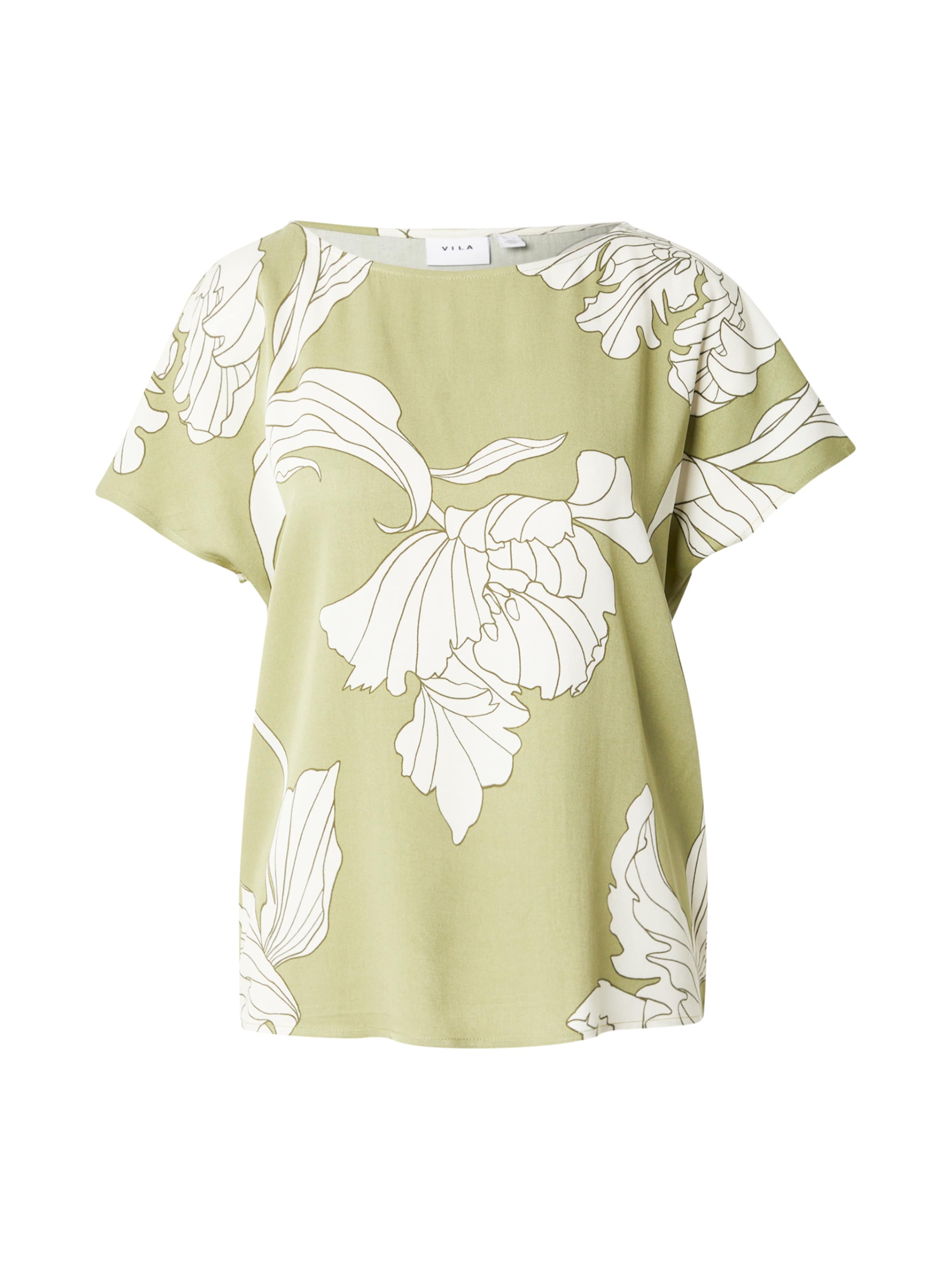 VILA Bluse 'VIFLORENZA' in Grün: Vorderseite