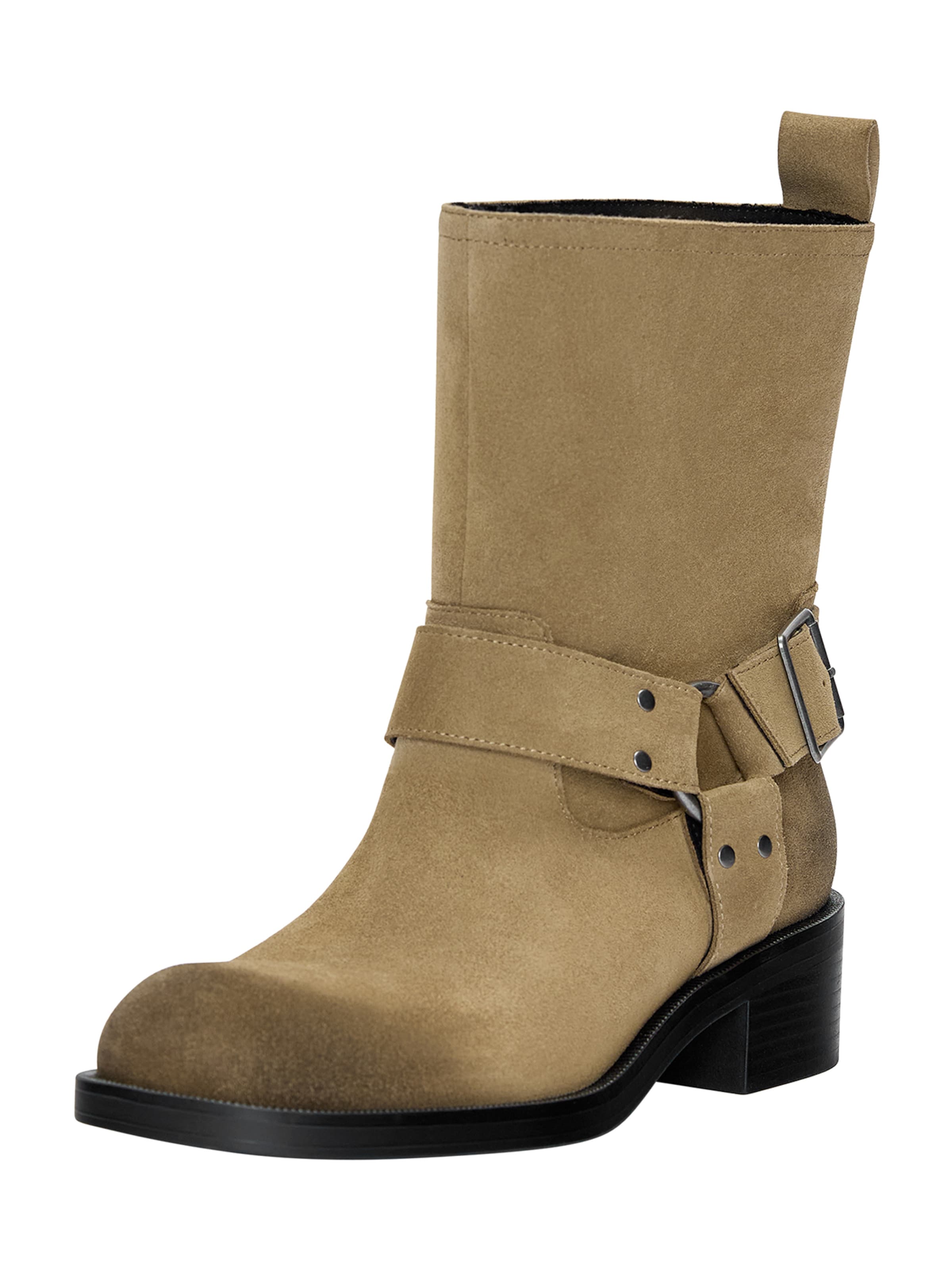 Pull&Bear Botki w kolorze beżowy: przód