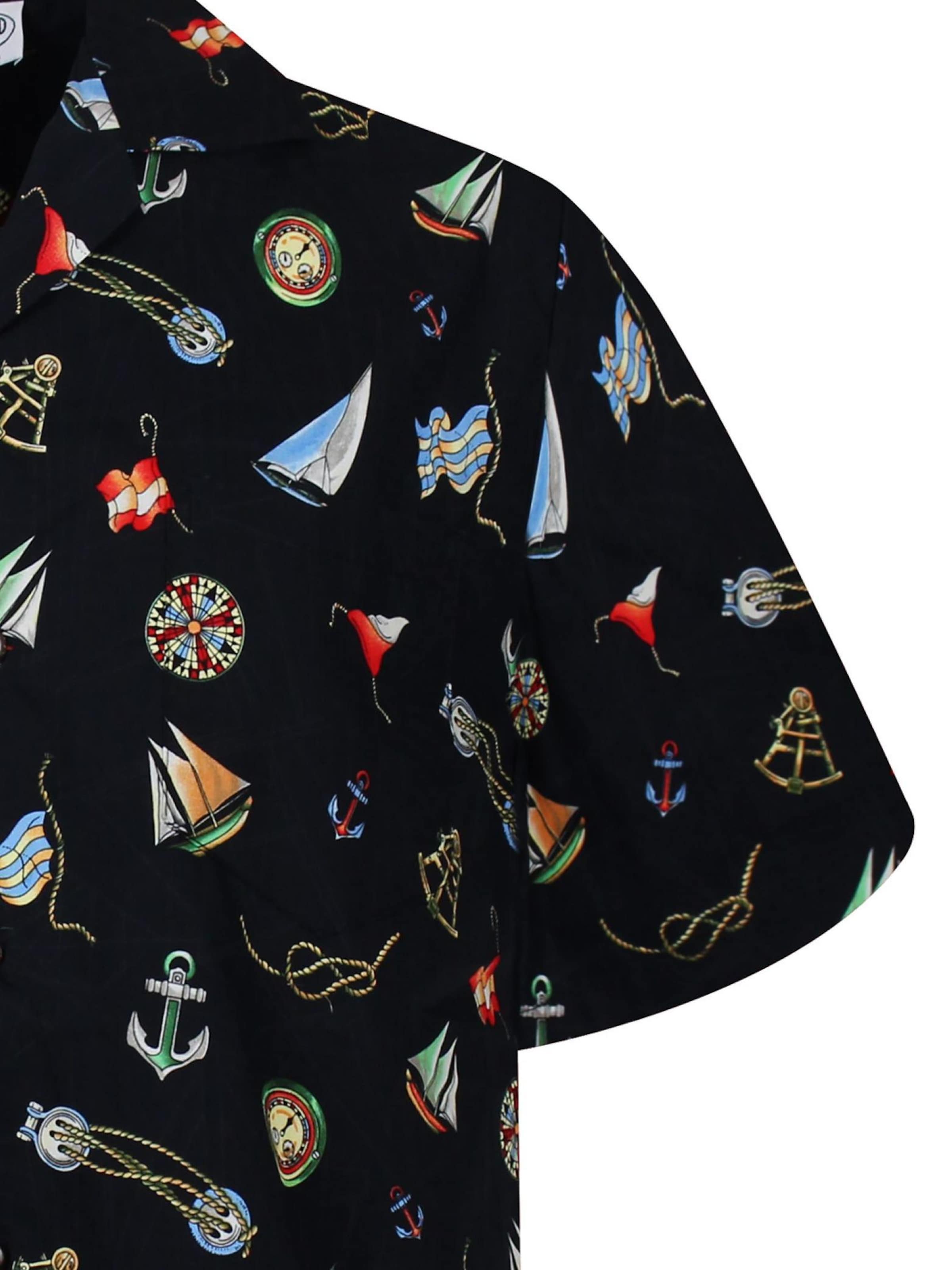 Regular fit Camicia 'Anker' di Pacific Legend in nero