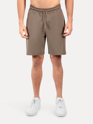 Smilodox Regular Sports trousers in Beige: front