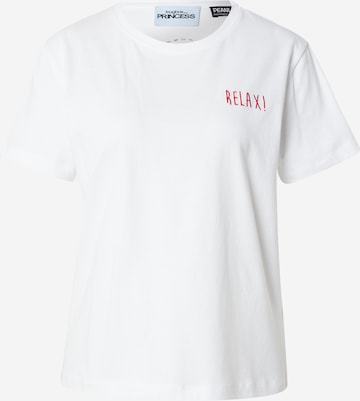 Maglietta 'Snoopy Relax' di Frogbox in bianco: frontale