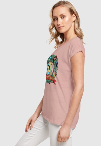 T-shirt 'Marvel - Santa's Super Helpers' ABSOLUTE CULT en beige