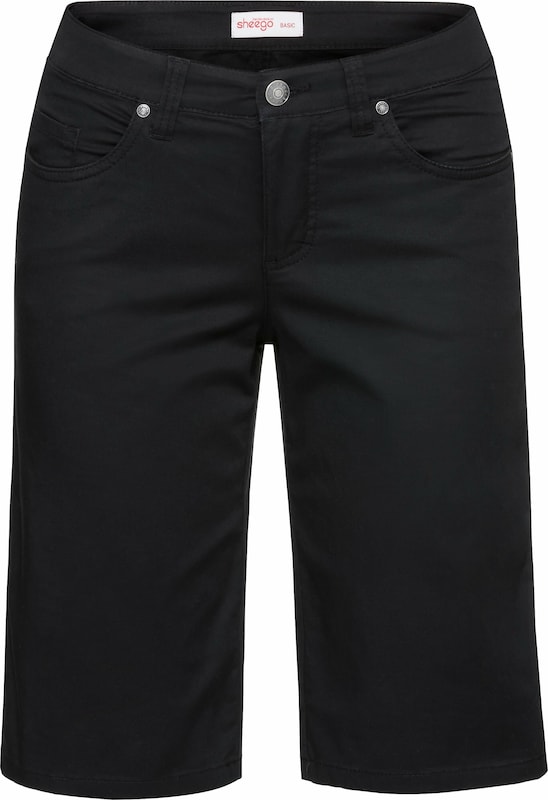 SHEEGO Regular Bermudas in Schwarz SHEEGO Regular Bermudas in Schwarz