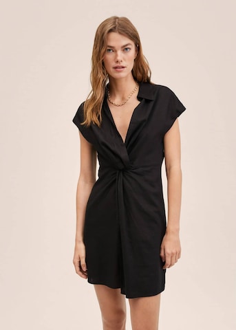 Robe-chemise 'Jero' MANGO en noir : devant