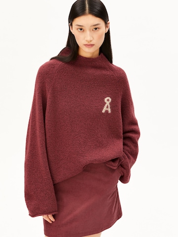ARMEDANGELS Sweater 'Iconic Å Monaala' in Red: front