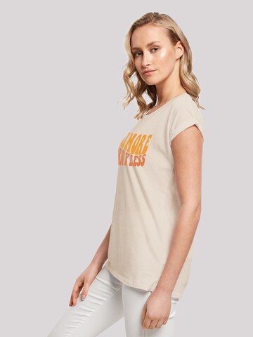 T-shirt 'Ski More Worry Less' F4NT4STIC en gris