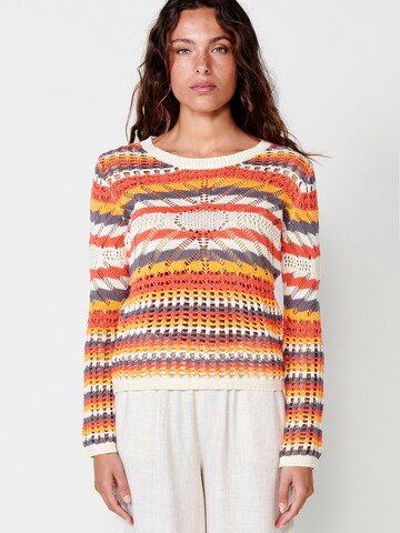 KOROSHI Sweater in Mixed colours: front