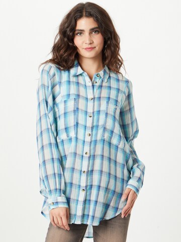 BDG Urban Outfitters Bluse 'ROBYN' i blå: forside