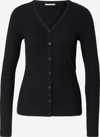 ESPRIT Knit Cardigan in Black: front