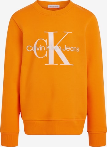 Calvin Klein Jeans Sweatshirt in Orange: front