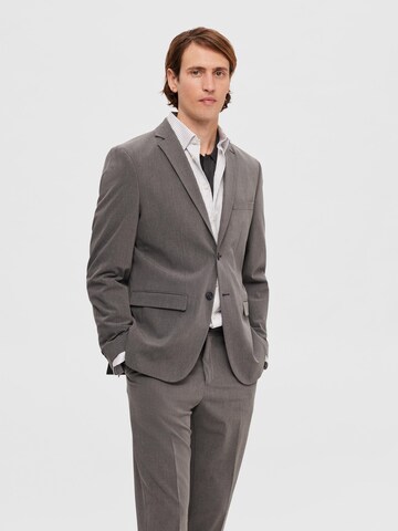 Coupe slim Veste de costume 'Liam' SELECTED HOMME en gris