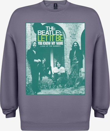 Sweat-shirt 'Beatles Let It Be (You Know My Name) Sweatshirt Sweatshirt' The Beatles en gris : devant