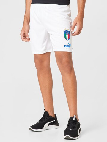 PUMA Regular Sportbroek in Wit: voorkant