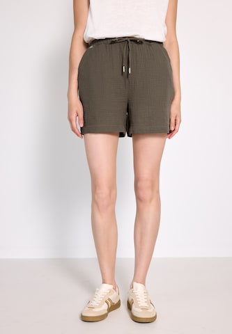 Street One Studio Loosefit Shorts in Braun: Vorderseite