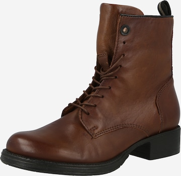 MJUS Lace-Up Ankle Boots 'Norton' in Brown: front