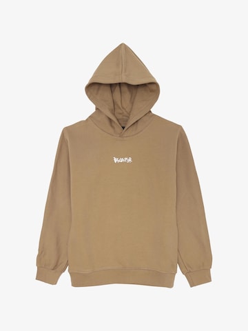 DISCLAIMER Sweatshirt 'BackHood' in Beige: front
