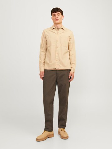 JACK & JONES Regular Chino trousers 'JPSTKane JJDave' in Brown
