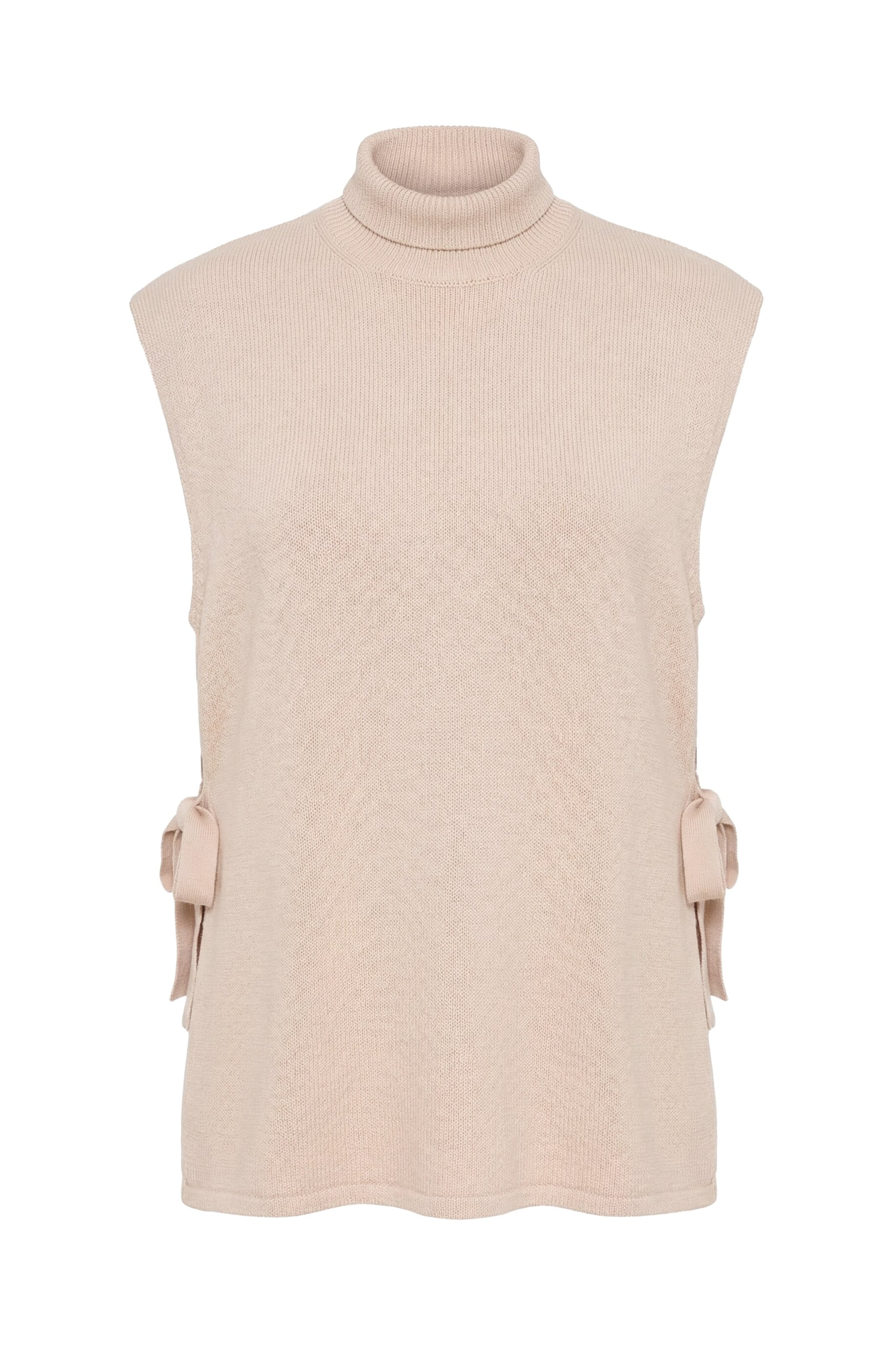 Ulla Popken Pullunder in Beige: Vorderseite