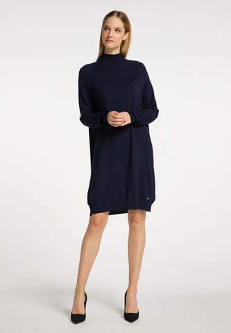 DreiMaster Klassik Knitted dress in Blue