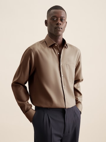Coupe regular Chemise SEIDENSTICKER en marron