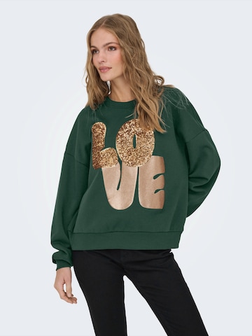 zaļš ONLY Sportisks džemperis 'ONLLALLY': no priekšpuses