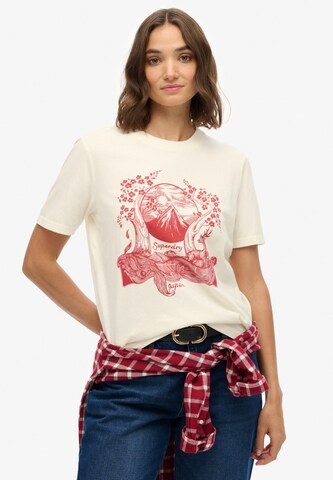 Superdry Shirt 'Tokyo Narrative' in Wit: voorkant