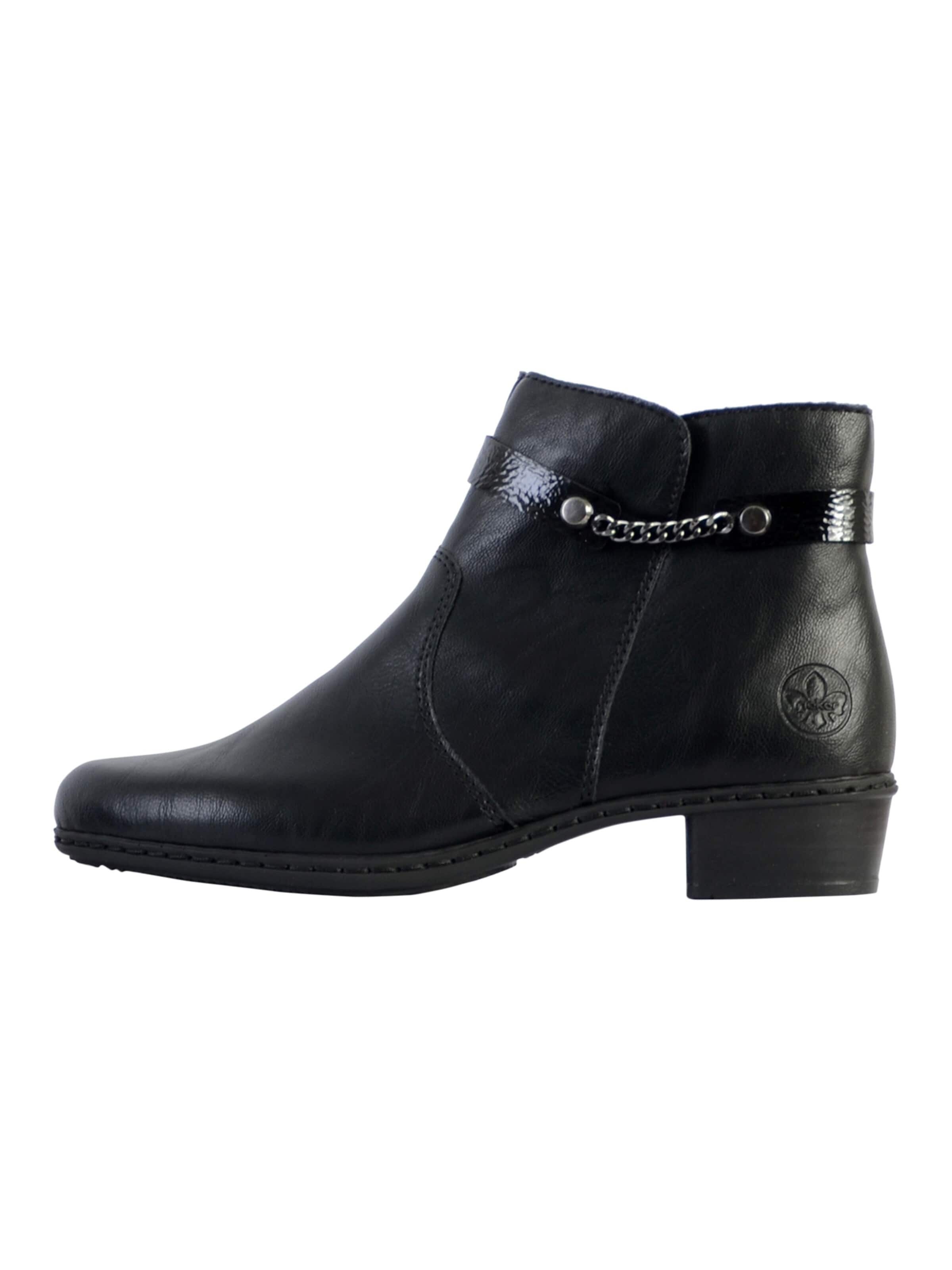 Bottines Rieker en noir : devant