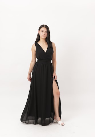 Elara Kleid in Schwarz: Vorderseite