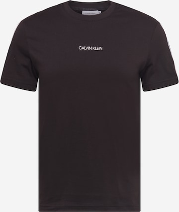 Calvin Klein Тениска в черно: отпред