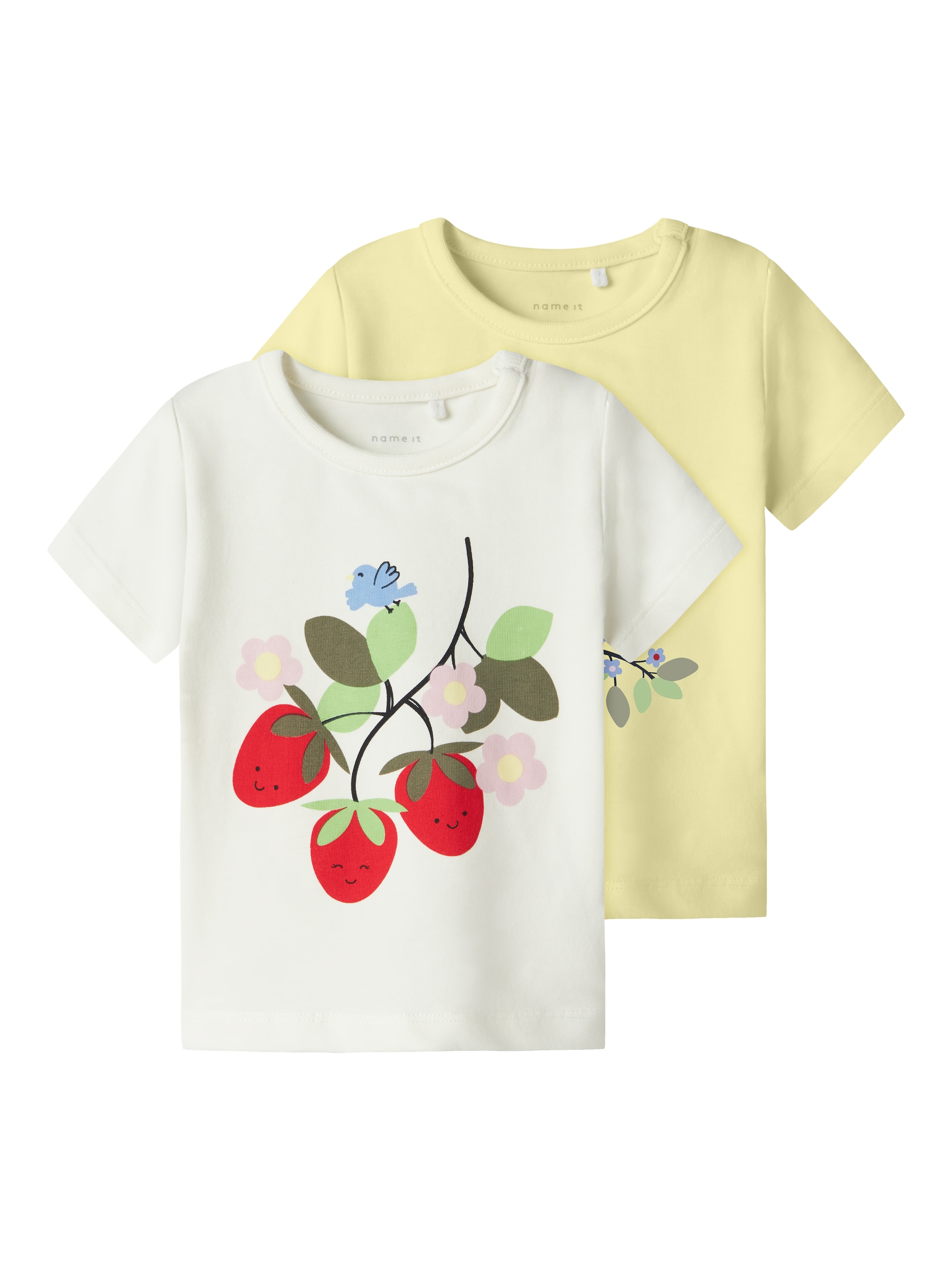 NAME IT Shirt 'NBFFABERRY' in Yellow: front