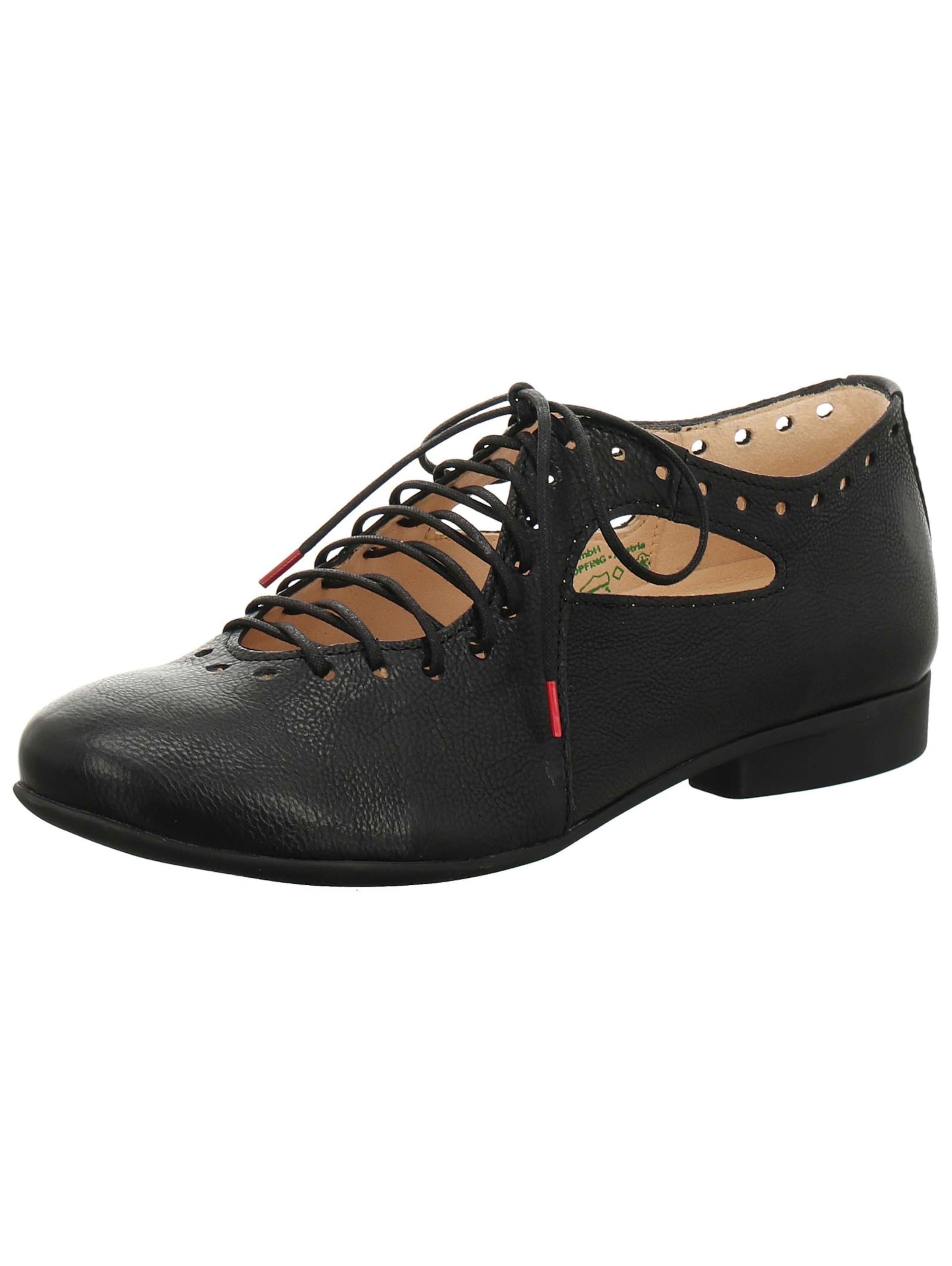 THINK! Schnürschuh 'Guad2' in Schwarz: Vorderseite