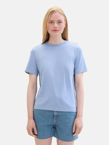 T-shirt TOM TAILOR DENIM en bleu : devant