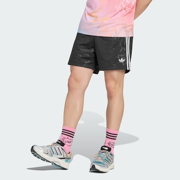 ADIDAS ORIGINALS Loose fit Trousers 'Pride' in Black: front