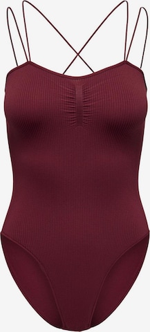 ONLY Bodysuit in Red: front