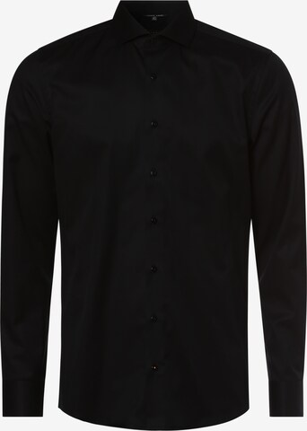 ETERNA Slim fit Business Shirt in Black: front