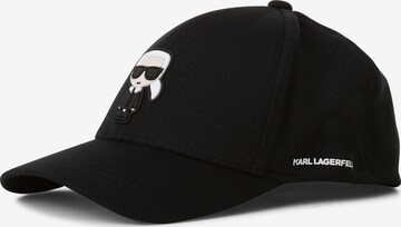 Casquette Karl Lagerfeld en noir : devant