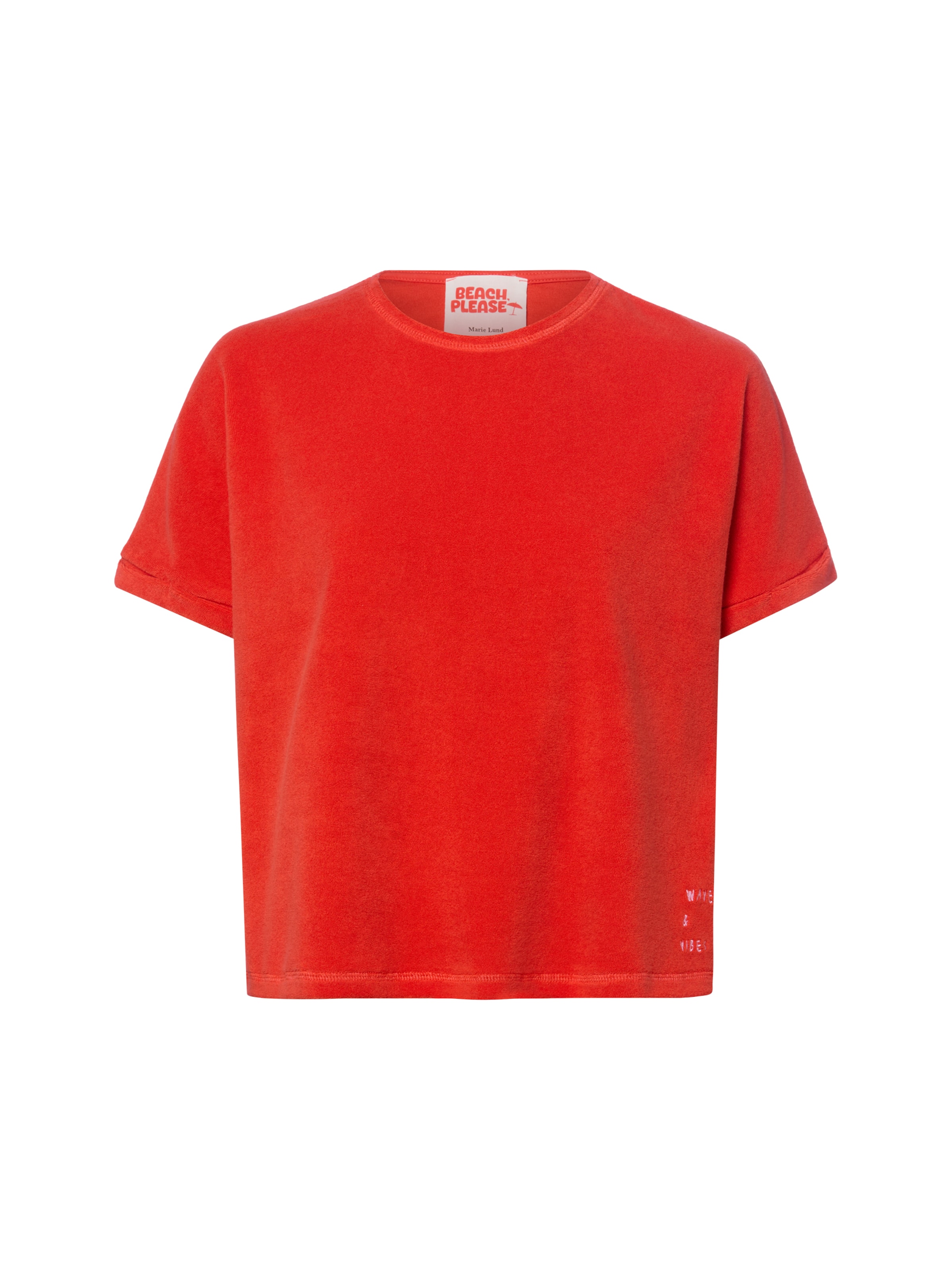 Marie Lund Shirt in Rood: voorkant