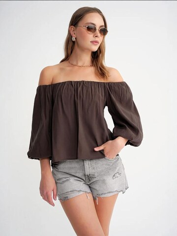 MixRay Bluse in Braun