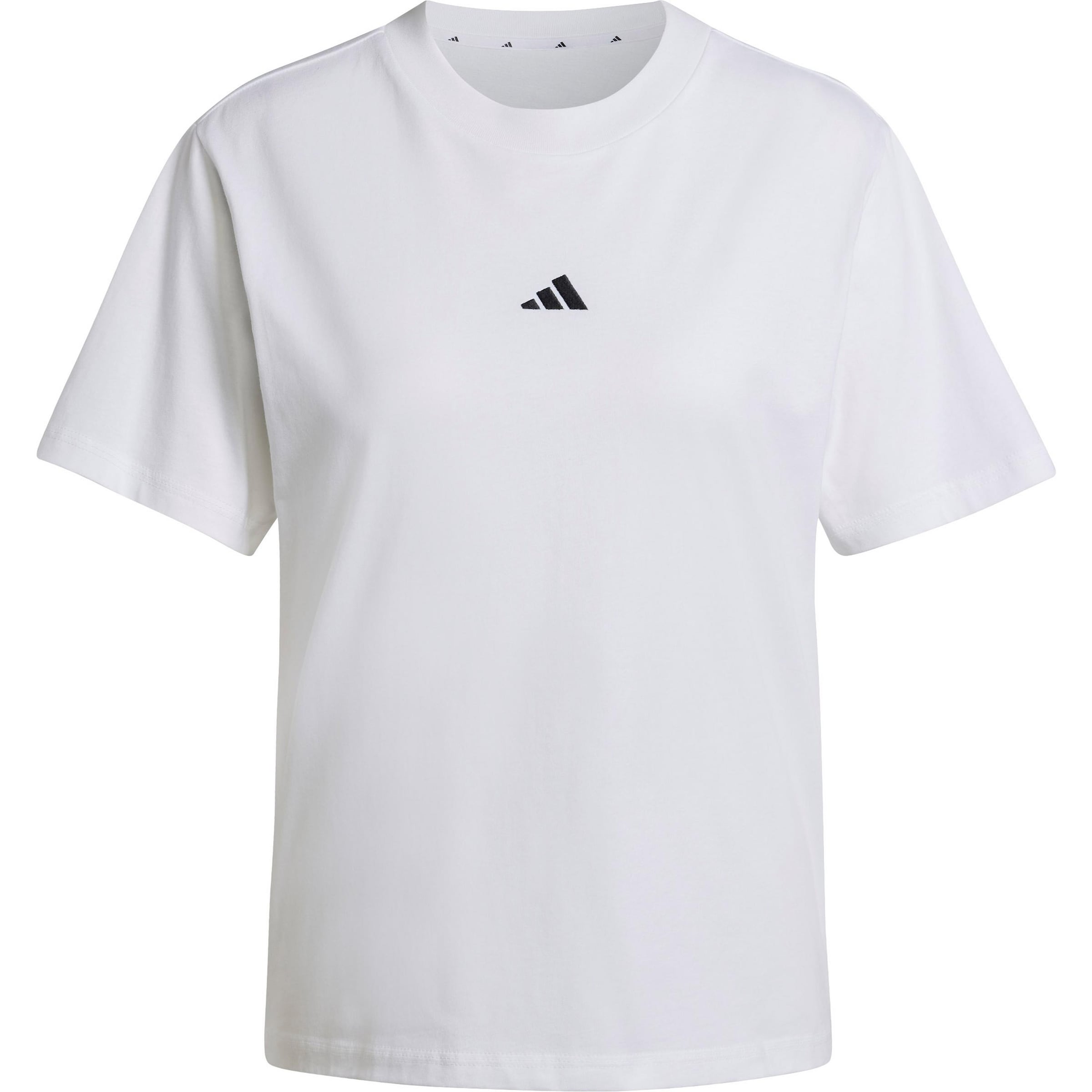 ADIDAS SPORTSWEARTehnička sportska majica 'ESSENTIALS SMALL LOGO COTTON' - bijela boja