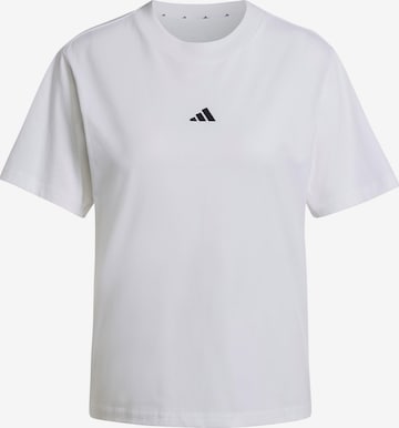 ADIDAS SPORTSWEARTehnička sportska majica 'ESSENTIALS SMALL LOGO COTTON' - bijela boja