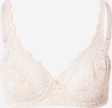 TRIUMPH Бюстгальтер под футболку Бюстгальтер 'Amourette' в Бежевый: спереди