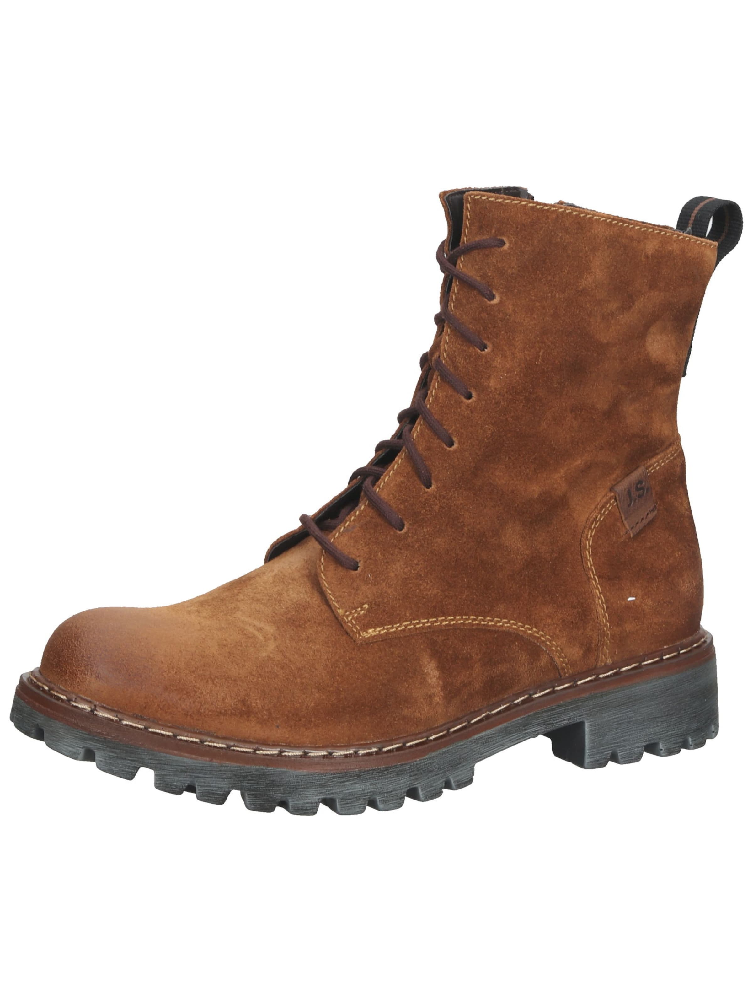 JOSEF SEIBEL Lace-up bootie 'Marta' in Brown: front