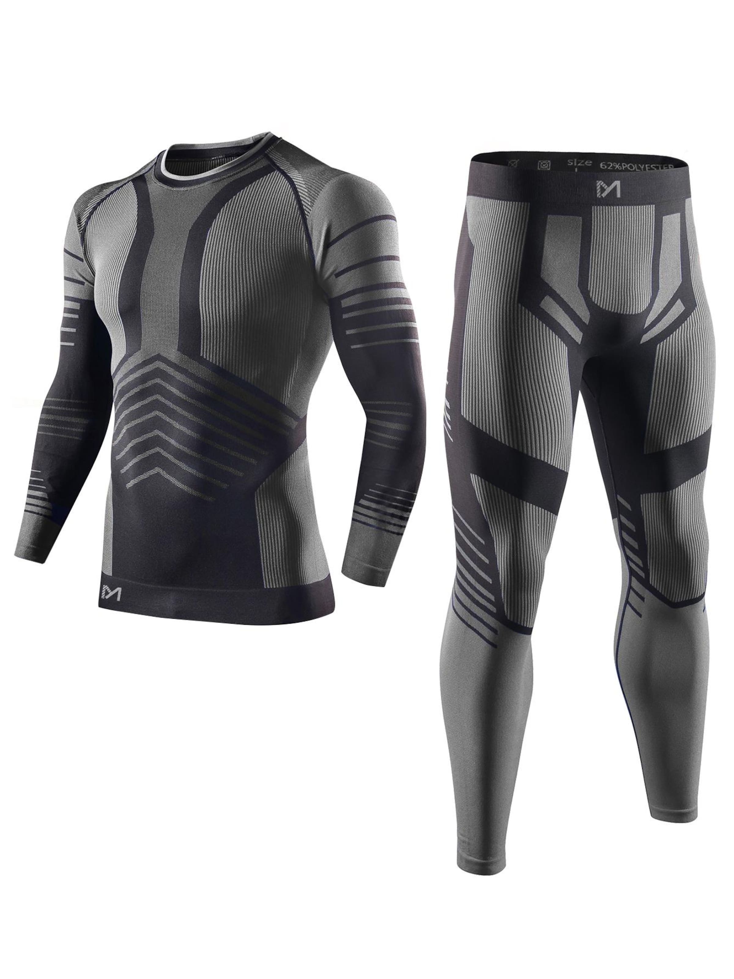 MEETWEE Base Layer 'Seamless Thermal Underwear' in Grey, Item view