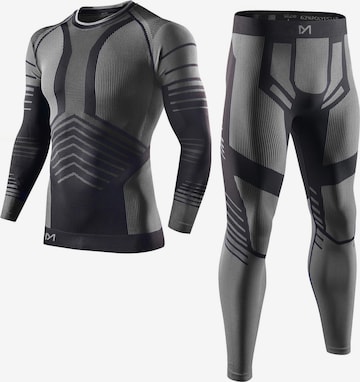 MEETWEE Base Layer 'Seamless Thermal Underwear' in Grey: front