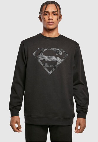 ABSOLUTE CULT Sweatshirt 'DC Originals - Marble Superman' in Black: front