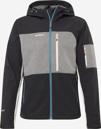 ICEPEAK Sportska jakna u cijan plava / siva / crna / bijela, Pregled proizvoda