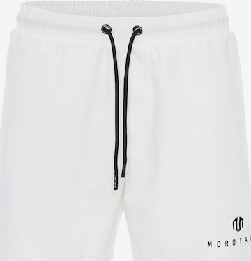 Pantaloncini da bagno 'ESSENTIAL' di MOROTAI in bianco: frontale