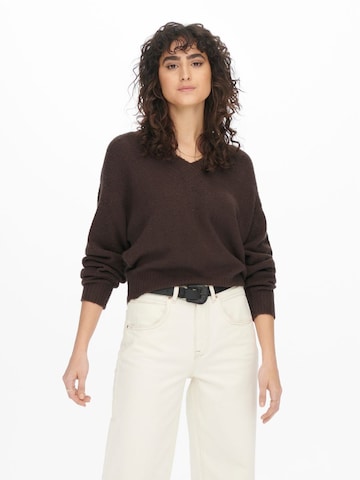 JDY Sweater 'Moss' in Brown: front