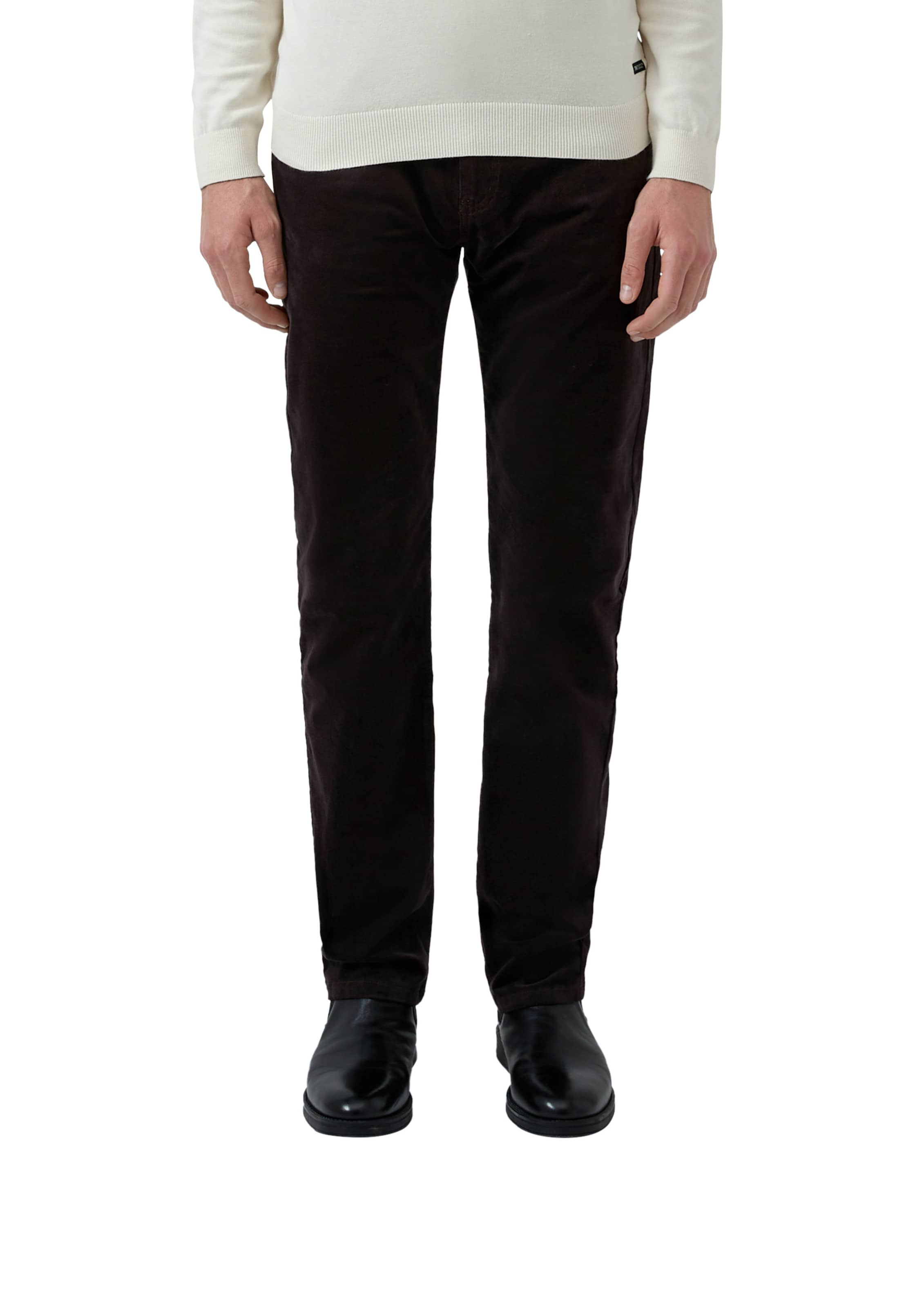 s.Oliver Normalny krój Spodnie w kolorze czarny: przód